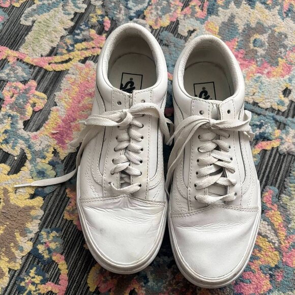 Vans Platform White Sneakers With Lug Sole - Picture 4 of 9